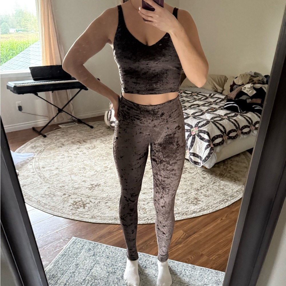 lululemon athletica Velvet Align Set in Brown